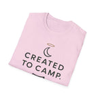 Created to Camp T-Shirt — Minimalist Camping Graphic Tee