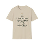 Created to Camp T-Shirt — Minimalist Camping Graphic Tee