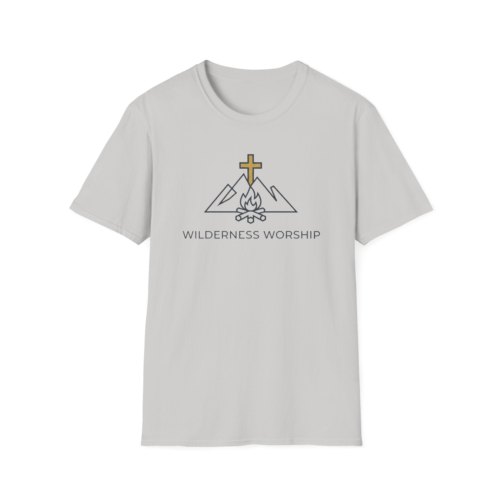 Wilderness Worship Outdoor Hiking Camping T-Shirt Designed For The Faithful