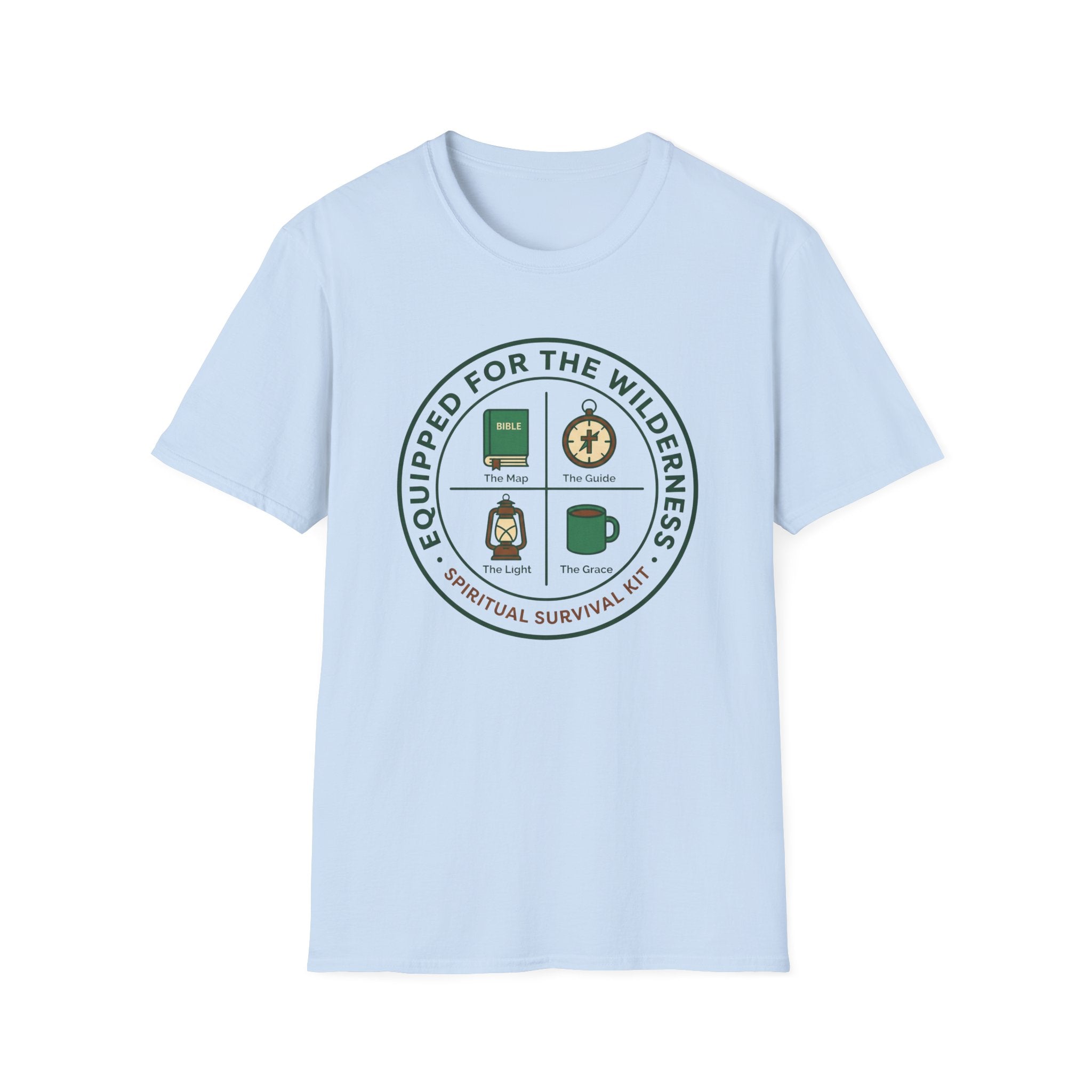 Equipped For The Wilderness - Spiritual Survival Kit T-Shirt